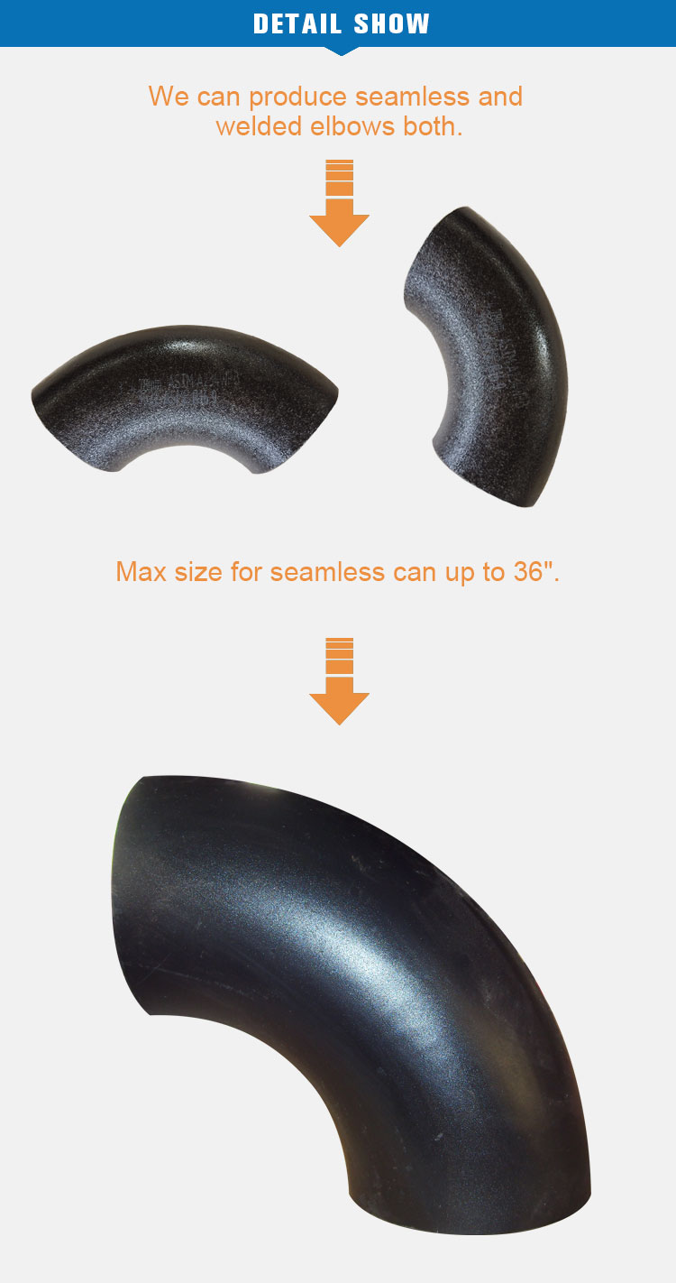 product-750-1422 Dn100 astm sa234 wpb gr wpb carbon steel 90 degree pipe elbow