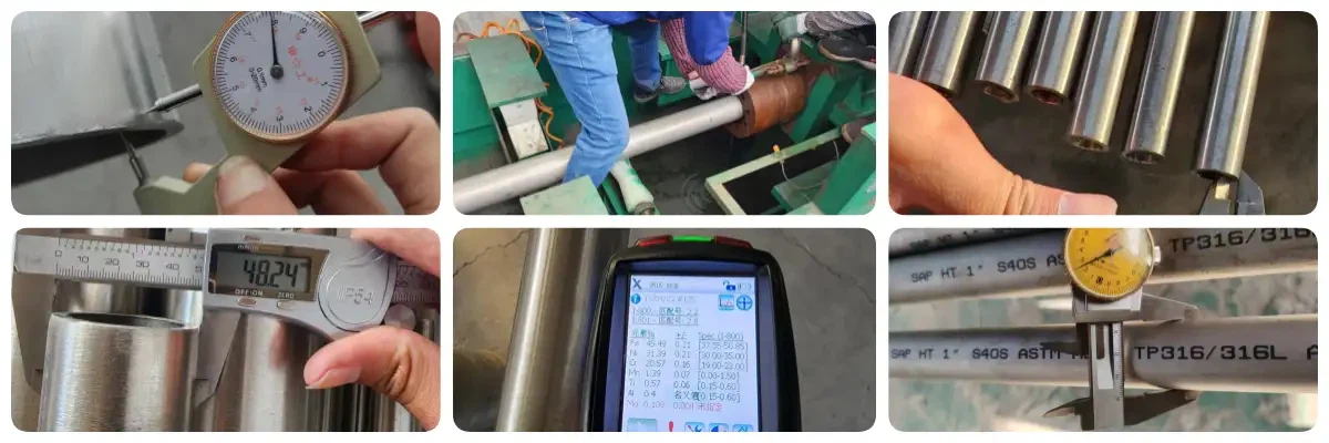 Factory ASTM A312 TP316L Pipe Test Factory ASTM A312 TP316L Pipe Test