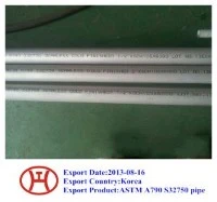 ASTM A790 S32750 슈퍼 듀플렉스 2507 스테인리스 강관